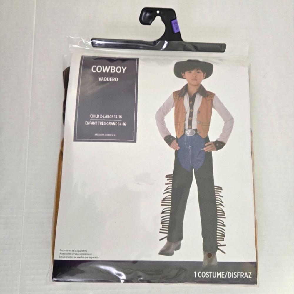 Cowboy Costume - Kids Size XL 14 - 16